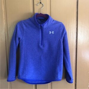 Under Armour Kids Blue Quarter-Zip Fleece